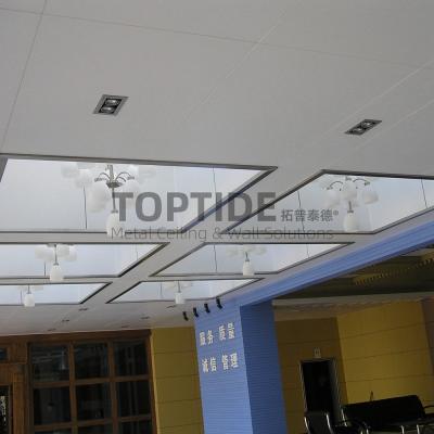 China Sound Absorbing Perforated 2 X 4 Drop Metal Ceiling Tiles Construction Decorative Material for sale
