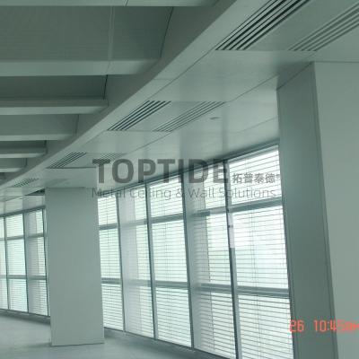 China Metal Clip In Ceiling System Decorative Suspended Snap Lock Ceiling Tiles for sale