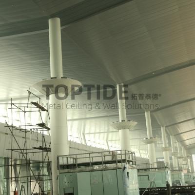 China Grade contínua suspendida comercial do metal do teto da gota do ISO do teto linear do metal à venda