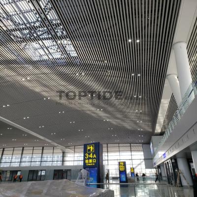 China Building Outdoor Metal Suspended Facade Acoustic Panel Perforated Aluminum Ceiling Tiles for sale