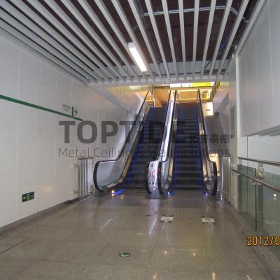 China Building Ceiling Wall Decorational Material Decorative Suspended Metal Baffle Ceiling System for sale