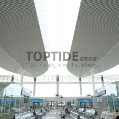 China Soundproof Building Decoration Materials Aluminum Alloy Suspended Office Ceiling Panels for sale