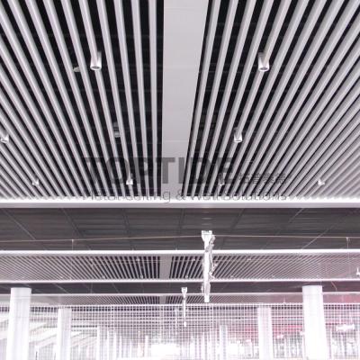 China PVDF2 Coating Suspended Metal Ceiling Tiles Decorative Exterior Snap Lock Ceiling Tiles for sale