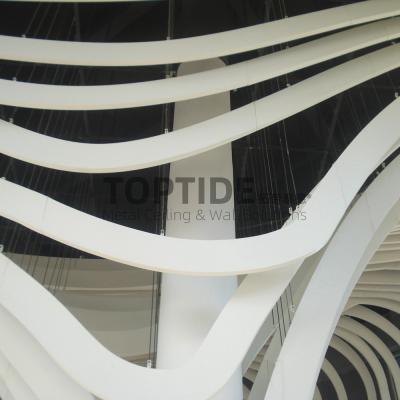 China Custom Made Metal Suspended Linear Aluminium Drop Down Ceiling Grid for sale