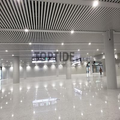 Chine Panneaux de plafond métalliques en aluminium décoratifs de bâtiment accessible de haut en bas à vendre