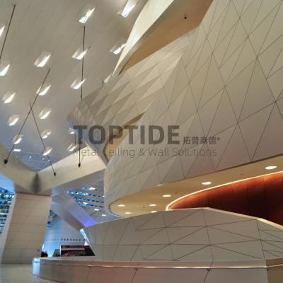 Китай Акустическая алюминиевая решетка приостанавливанного потолка конструкции доски потолка продается