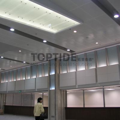China Acoustic Metal Suspended Ceiling Tiles Micro Aluminium White Perforated Panels for sale