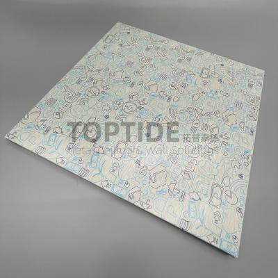 China Fire Proof Polyester Fiber Decorative Sound Proof Suspended Ceiling Tiles for sale