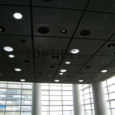 China Black /Copper Color Expanded Metal Mesh Decorative Metal Acoustic Ceiling Tiles for sale