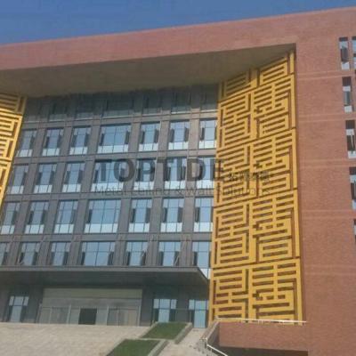 China 2.0mm Thickness Aluminum Decorative Panel Perforated Metal Curtain Wall Cladding for sale