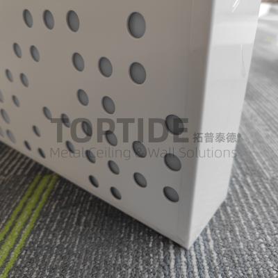 China Irregular Perforated Laser Cut Aluminium Acoustic Ceiling Panel Metal Suspended Decorative for sale