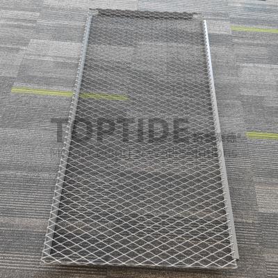 China Gray Color Power Coated Metal Mesh Cladding And Ceiling For Office for sale