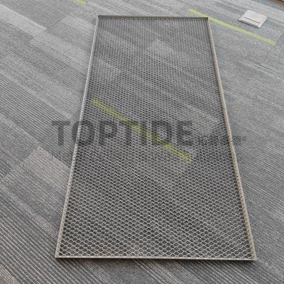 China 600x1200mm Metal Mesh Ceiling Panel Suspended Welded Wire Mesh Metal False Decoration for sale
