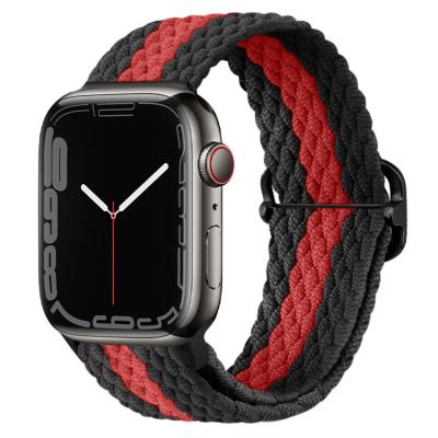 China 2021 Watch Band Free Sample Fashionable Watch Strap Braided Solo Loop Strap Nylon Elastic For Apple Watch Band Strap Bracelet For Iwatch Series 6 Se 5 for sale
