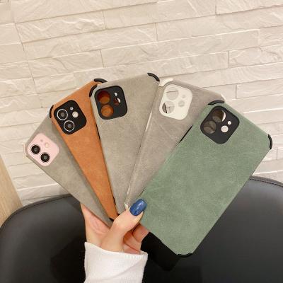 China Free Shipping Soft Back Shockproof Lamb Tpu Suede Phone Soft Cases Cover For Iphone 13 Pro 12 11 Xsmax Case for sale