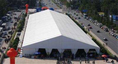 China Moveable Temporary Workshop Tent , Outdoor Temporary Storage Tent 2000 Square Meter Aluminium Structure for sale
