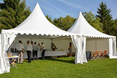 China 5x5 M White Pagoda Tent , Outdoor Party Marquee Event Tent Easy Installation for sale