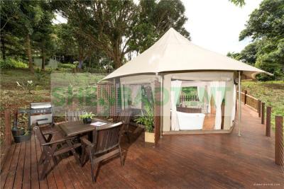 China Big Space Luxury Hotel Tents Gorgeous Safari Tent Custom Design For Glamping for sale