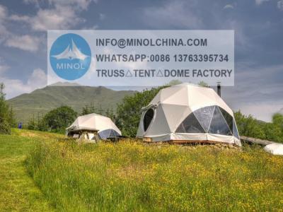 中国 Glampingのドームの販売のための贅沢な測地線ドームの冬を出荷するために用意しなさい 販売のため