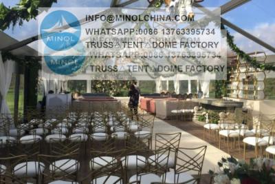 中国 結婚式のための二重塗られたポリ塩化ビニールの屋外の受信のテント 販売のため