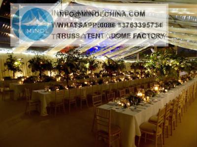 China Snow Loading 10kg/Sqm Wedding Marquee Tents Double Coated Pvc for sale