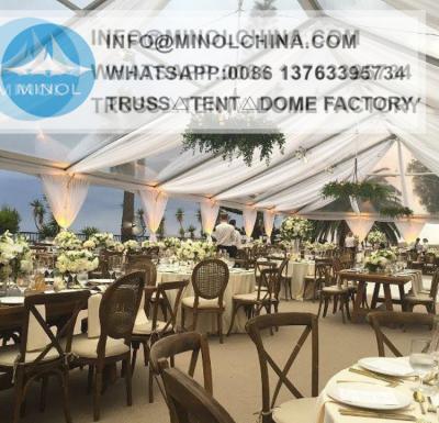 China 15x25 Hard Pressed 850gsm Outdoor Marquee Tent For Wedding for sale