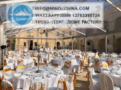 China Tienda que se casa al aire libre de aluminio 6061-T6 con el tejado transparente en venta