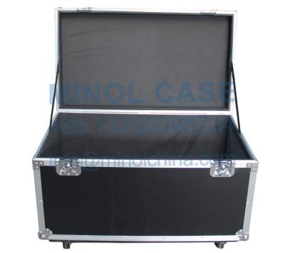 China Black Flight Case For Carrying Equipment With Wheels Tool Flight Aluminum Carrying Case for sale