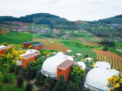 China Architecture Anti Wind Geodesic Dome Home With PVC Windows for sale