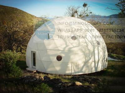 China El claro geodésico impermeable cubre con una cúpula la casa de la bóveda de Japón con el retrete en venta