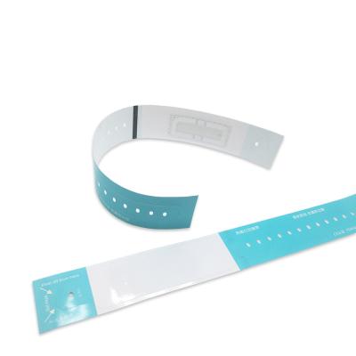 China Thermal Printing Rfid Medical Bracelet YURI Passive Rfid Wristband for sale