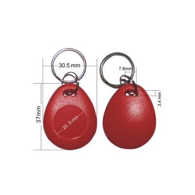 China 13.56mhz ABS Key Fob Plastic Key Tags Thousand Times Programming Cycles for sale