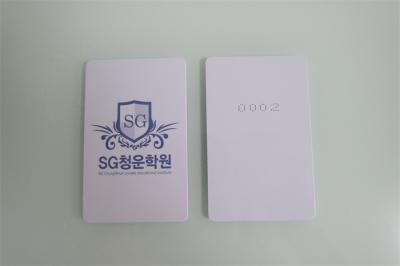 China material de embalagem do PVC do cartão 13.56MHZ de 85.5*54*0.84mm M1 RFID à venda