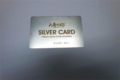 中国 85.5*54mmポリ塩化ビニール材料を引く銀製のスマートなICカード ホログラム 販売のため