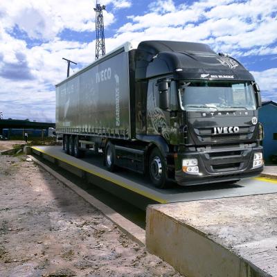 China Escala avaliado de 100 toneladas 60ft do caminhão da báscula da carga com construção modular da impressora à venda