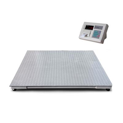 China LED Display 3000kg Platform Digital Floor Scale , Industrial Pallet Scales With RS232 for sale