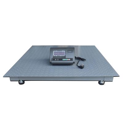 China 3 Ton Steel Platform Digital Industrial Pallet Scales , Floor Scale For Pallets for sale