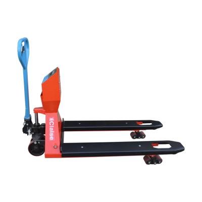China Hydraulic Hand Pallet Jack Scales / Pallet Truck With Weighing Scale Mild Steel for sale