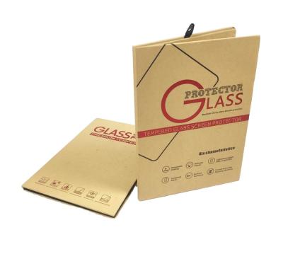 China Kraft Paper Screen Protector Packaging Box Tempered Glass Customized for sale