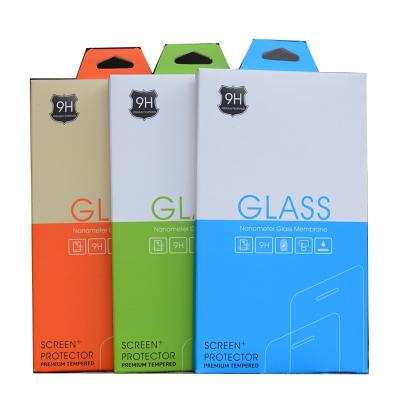 China Custom Logo Electronics Packaging Box Retail Tempered Glass Packing Box for sale