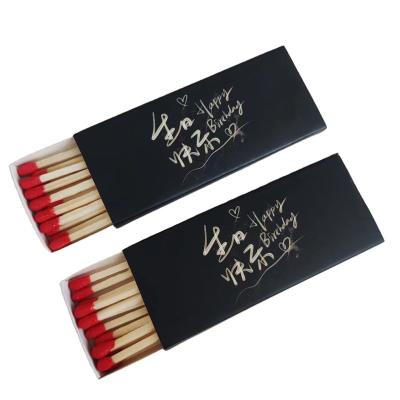 China Caixa de embalagem de charutos de cartão de luxo Caixa preta de fósforo à venda