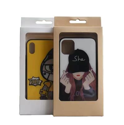 China Custom cardboard printing decals for cell phone case paper packaging box for sale