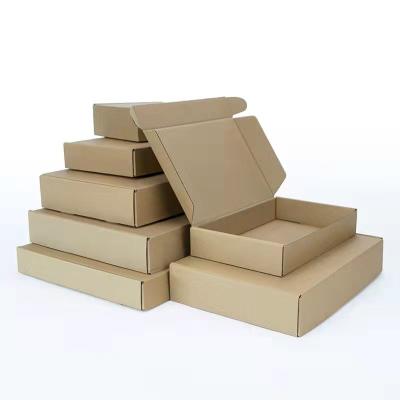 China Bulk Cheap Custom Logo Blank Kraft Cardboard Paper Boxes For Packaging for sale