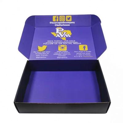 중국 전자 상거래 물결 판지 배포 상자 찌꺼기 스탬핑 판매용
