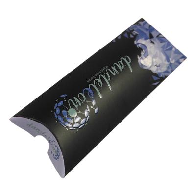 China Customized Weave Wig Pillow Box for Hair Extension Packaging With Logo Print for sale