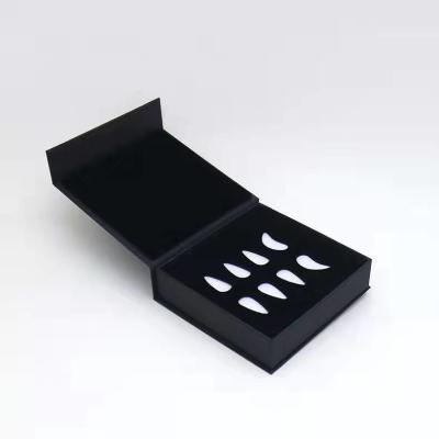 China black clamshell Cosmetic Packaging Box magnet For Press On Nails for sale