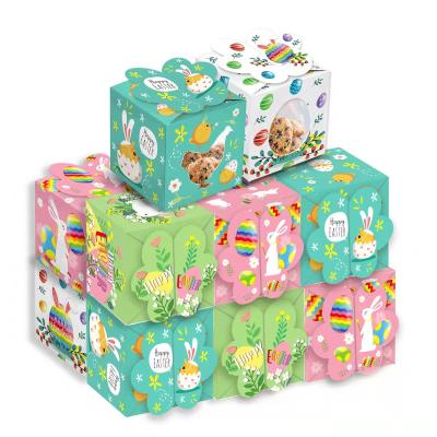 China Caja de huevos de Pascua hecha a mano, Cestas de chocolate de Pascua de papel en venta