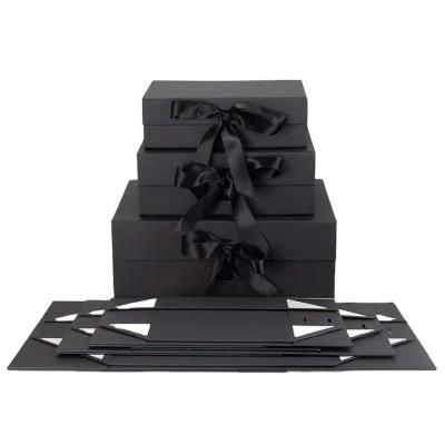 Китай Прочная футболка черная жесткая подарочная коробка, картонная коробка с крышкой продается