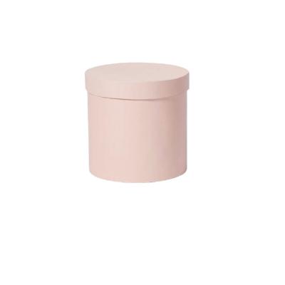 China Customized Cardboard Flower Cylinder Box With Gold Hot Stamp for sale