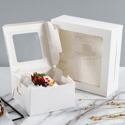 China Cake Food Storage Cardboard Packaging Boxes CMYK/Pantone Printing Folders Type for sale